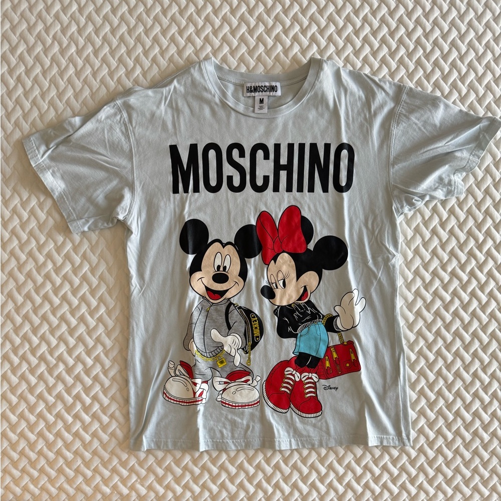 H&M and Moschino Short Sleeve Tee with Disney Characters